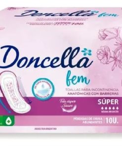 Doncella Fem toalla incontinencia super x10 (bulto x20)-51805